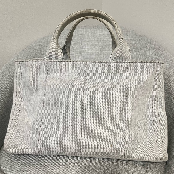 Authentic Prada Cannapa Tote in Denim. - Picture 4 of 15